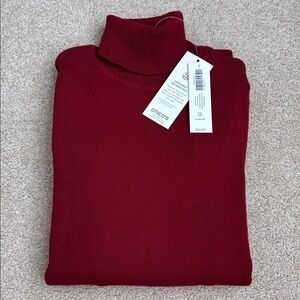 NWT Chico's Enamel Red Turtleneck Sweater, size S